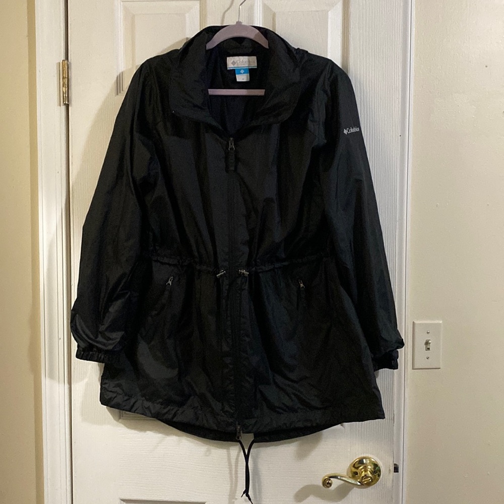 COLUMBIA fullzip cinch waist windbreaker jacket sz 1X
